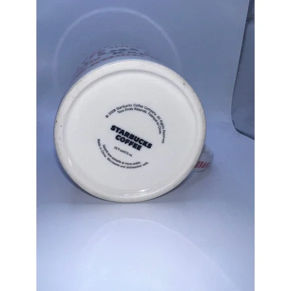 Starbucks 2008 International Languages Mug 16 OZ Red Orange Y2K Coffee Tea - Picture 6 of 9